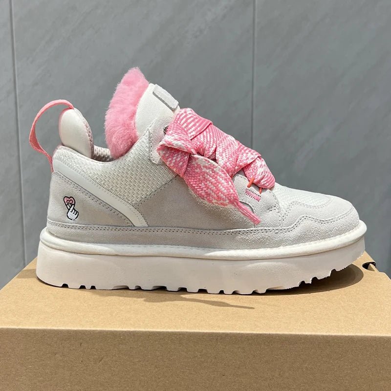 Inverno Mel Taglio basso Moda Versatile Scarpe casual Fondo piatto Comodi e caldi Stivali da neve in vera pelliccia da donna - StepByStep