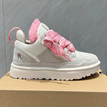 Inverno Mel Taglio basso Moda Versatile Scarpe casual Fondo piatto Comodi e caldi Stivali da neve in vera pelliccia da donna - StepByStep