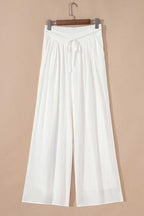 Ivory Flow Linen Trousers - StepByStep
