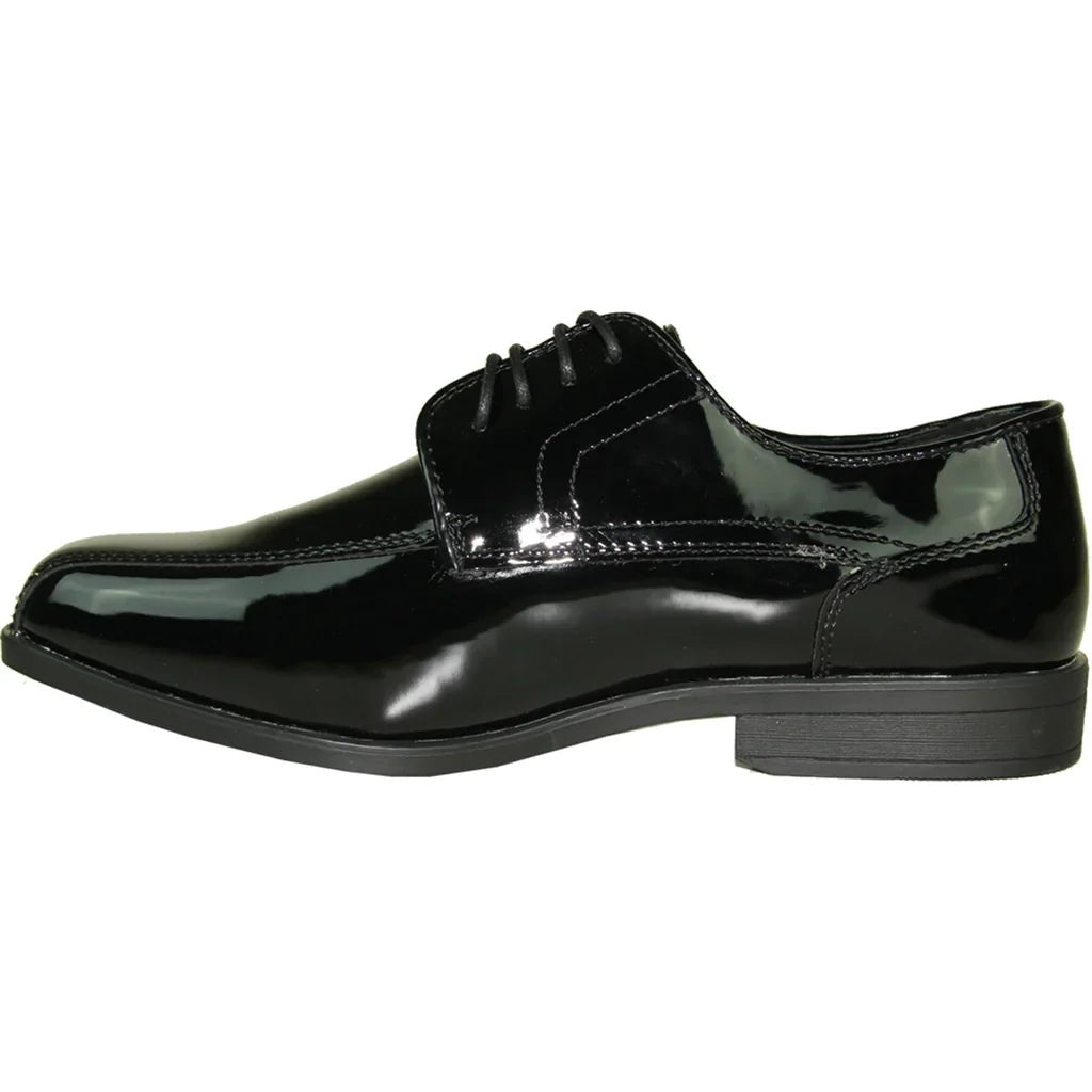 JEAN YVES Men Dress Shoe JY02 Oxford Formal Tuxedo for Prom & Wedding Shoe Black Patent - StepByStep