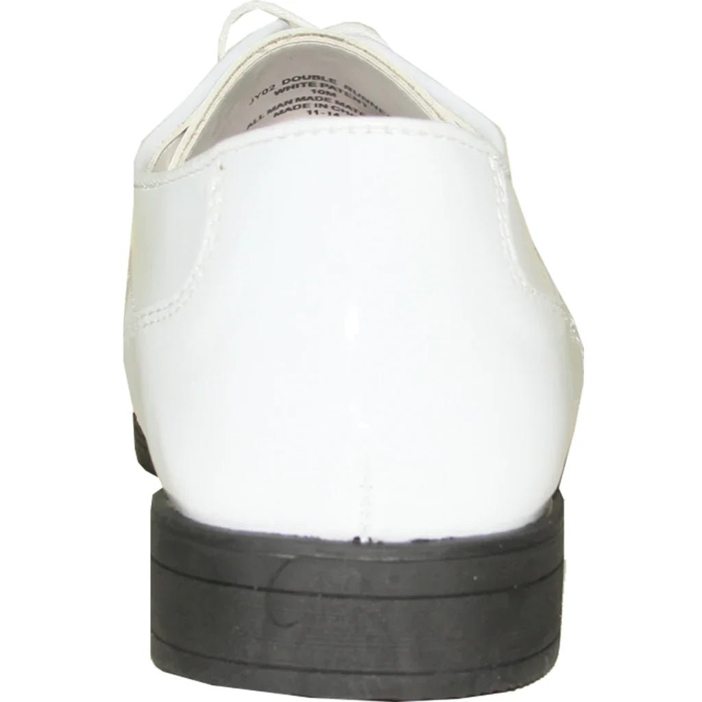 JEAN YVES Men Dress Shoe JY02 Oxford Formal Tuxedo for Prom & Wedding Shoe White Patent - StepByStep