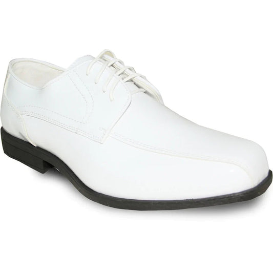 JEAN YVES Men Dress Shoe JY02 Oxford Formal Tuxedo for Prom & Wedding Shoe White Patent - StepByStep