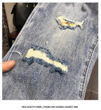 Jeans da uomo alla moda Slim Fit Gamba dritta - StepByStepNow