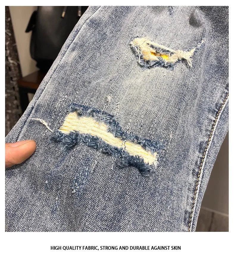 Jeans da uomo alla moda Slim Fit Gamba dritta - StepByStepNow