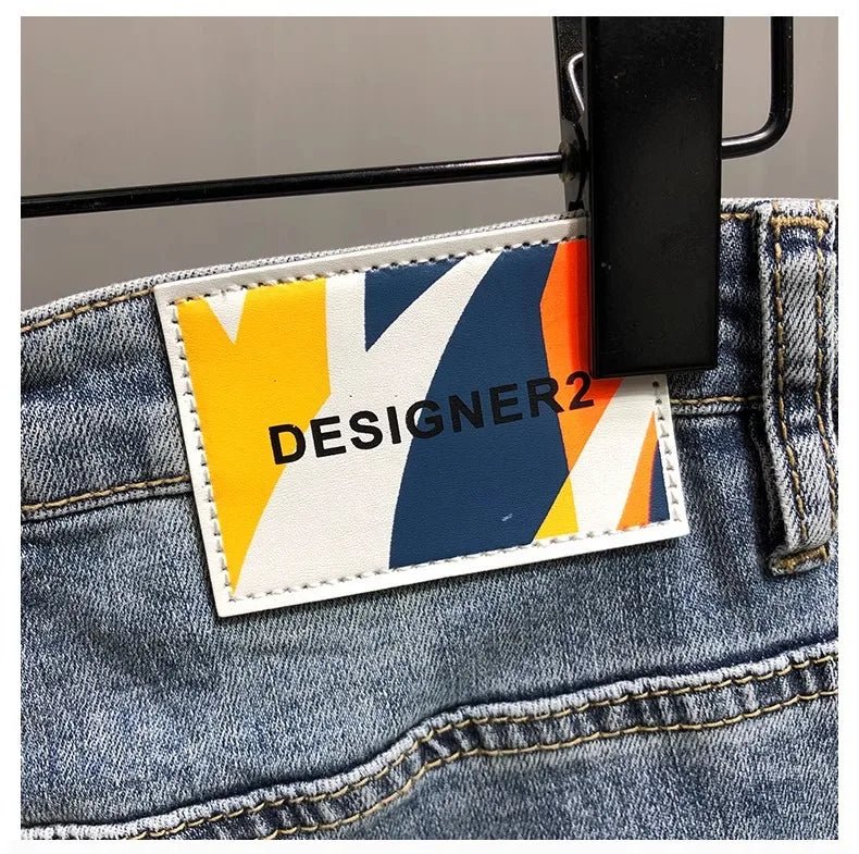 Jeans da uomo alla moda Slim Fit Gamba dritta - StepByStepNow