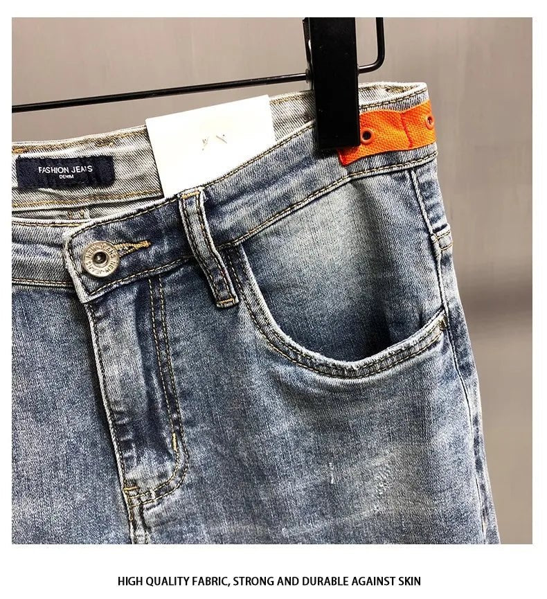 Jeans da uomo alla moda Slim Fit Gamba dritta - StepByStepNow