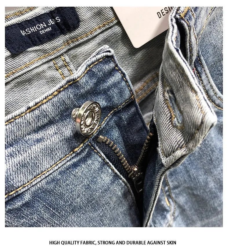 Jeans da uomo alla moda Slim Fit Gamba dritta - StepByStepNow