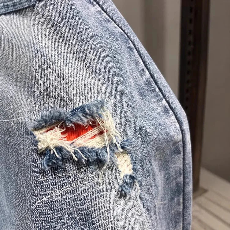 Jeans da uomo alla moda Slim Fit Gamba dritta - StepByStepNow