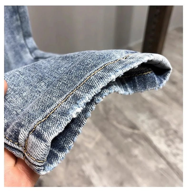 Jeans da uomo alla moda Slim Fit Gamba dritta - StepByStepNow