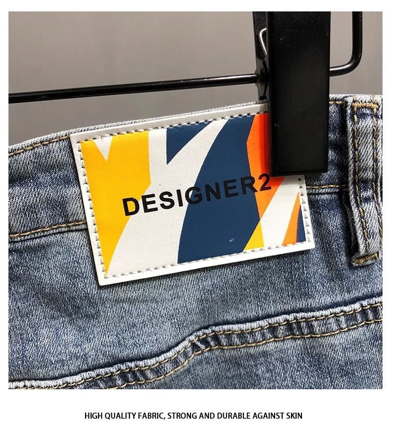 Jeans da uomo alla moda Slim Fit Gamba dritta - StepByStepNow