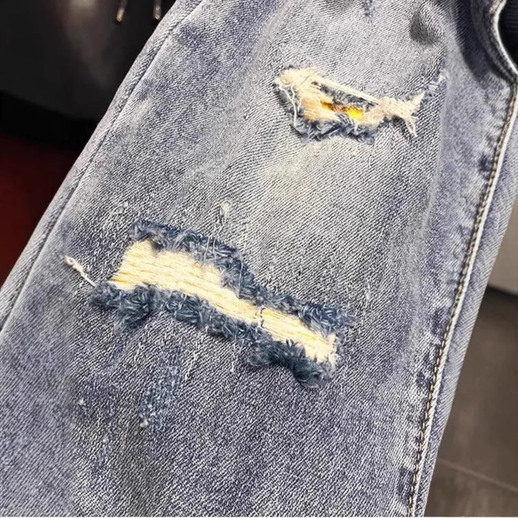 Jeans da uomo alla moda Slim Fit Gamba dritta - StepByStepNow