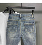 Jeans da uomo alla moda Slim Fit strappati - StepByStepNow