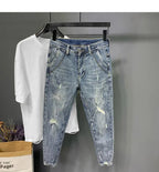 Jeans da uomo alla moda Slim Fit strappati - StepByStepNow