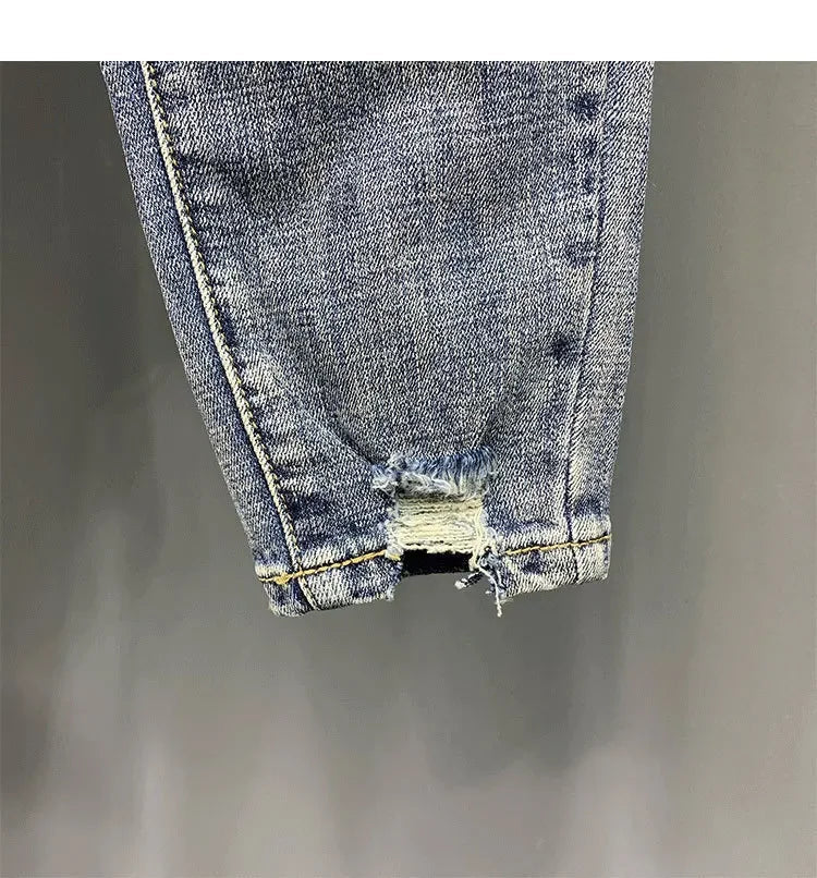 Jeans da uomo alla moda Slim Fit strappati - StepByStepNow