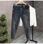 Jeans High Street Style Slim Fit Primavera Estate Nuovo arrivo - StepByStepNow