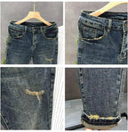 Jeans High Street Style Slim Fit Primavera Estate Nuovo arrivo - StepByStepNow