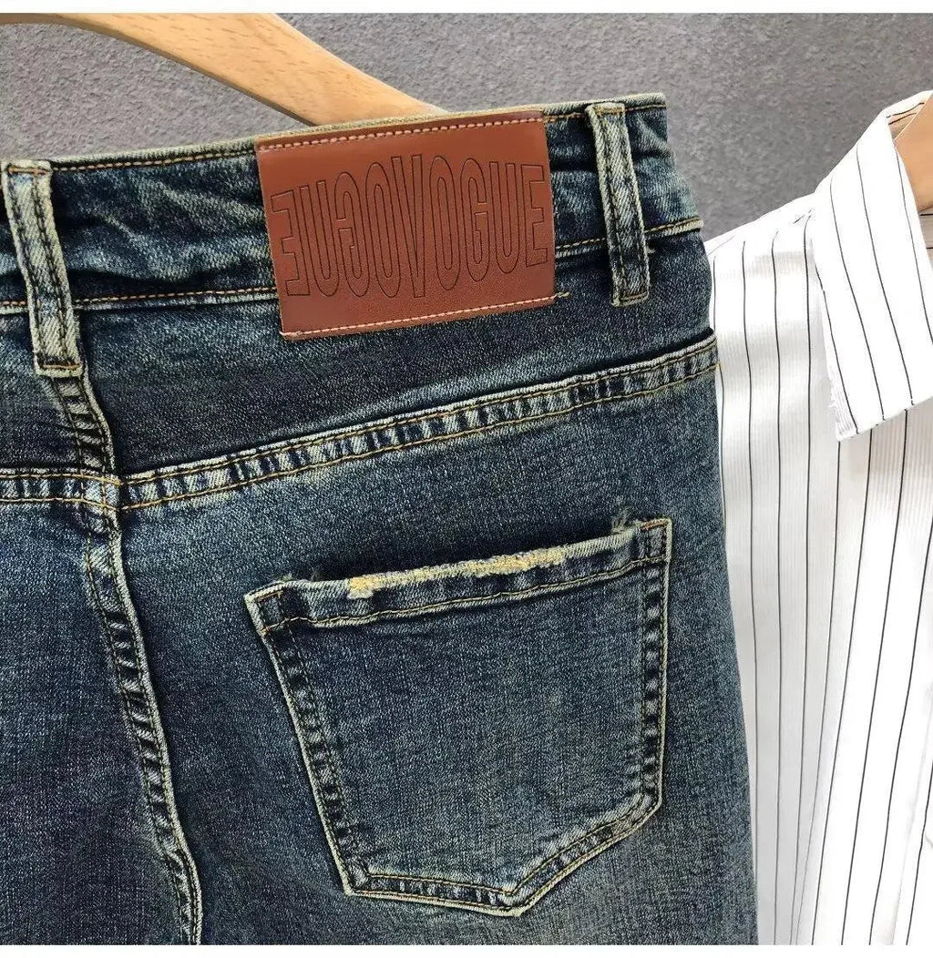 Jeans High Street Style Slim Fit Primavera Estate Nuovo arrivo - StepByStepNow