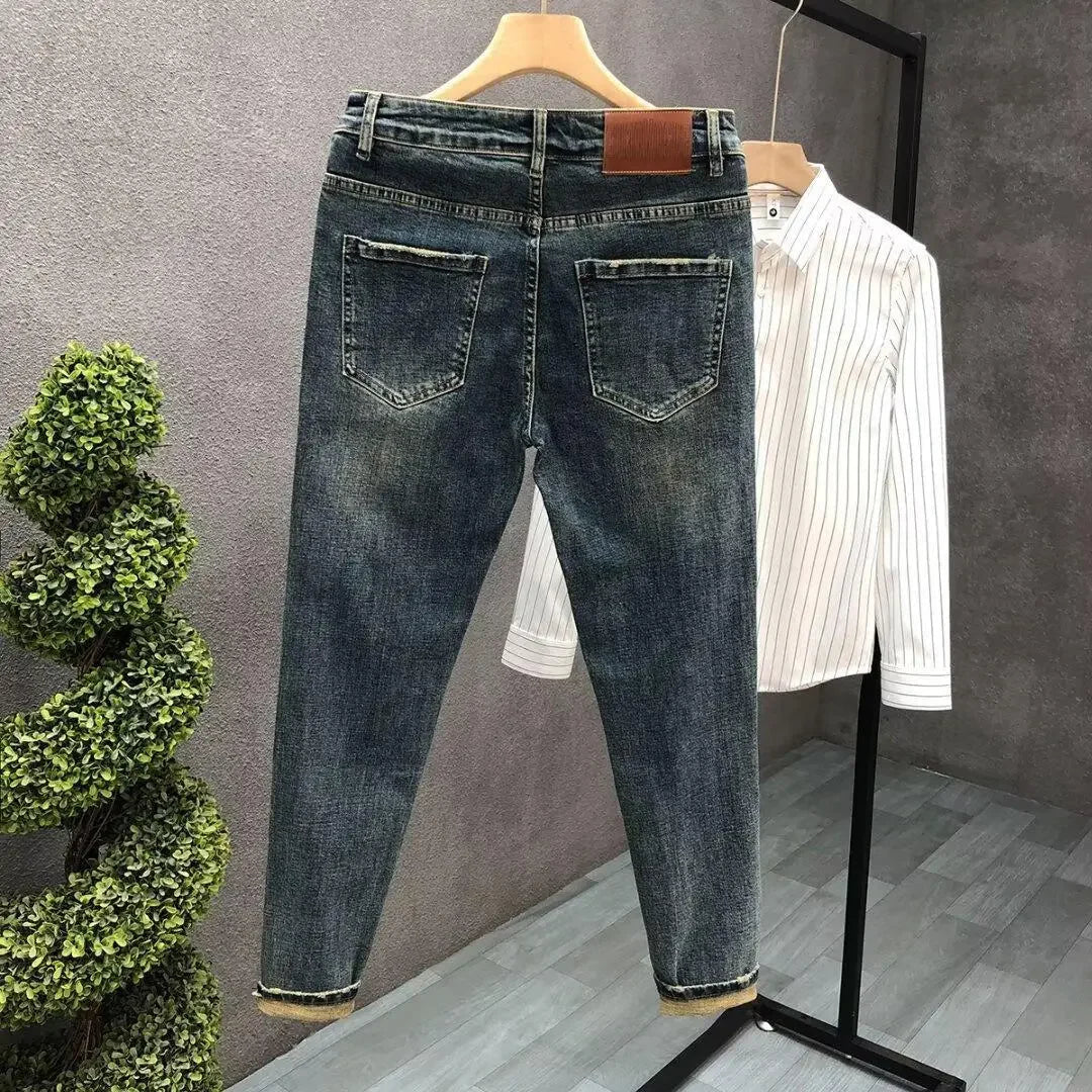 Jeans High Street Style Slim Fit Primavera Estate Nuovo arrivo - StepByStepNow