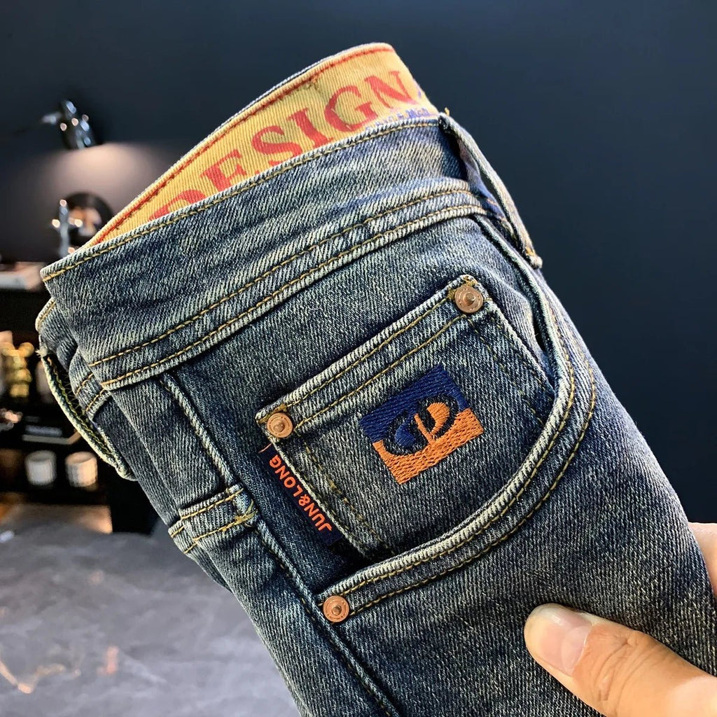 Jeans slim fit retrò lavati elastici - StepByStepNow