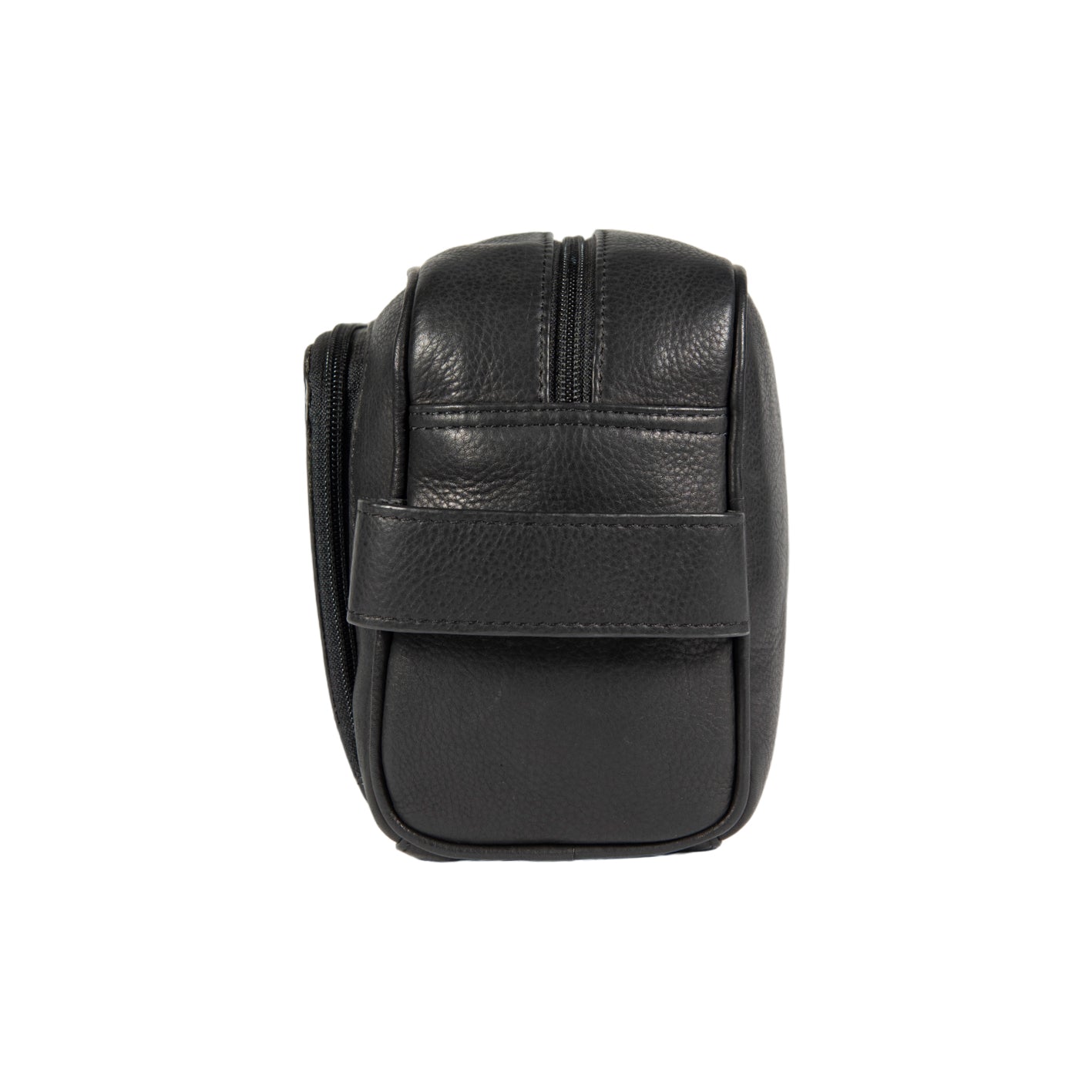 K0025AB | Beauty Case con maniglia laterale in Vera Pelle pieno fiore con leggera grana – Colore Nero. Chiusura con lampo, Dimensioni: cm 25 x 16 x 12. Confezione: Sacchetto Tnt - StepByStep