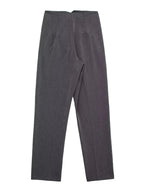 KONDALA Women Light Blue Chic Fashion Office Wear Straight Pants Vintage High Waist Zipper Fly Female Trousers Fashion 2025 Pant - StepByStepNow