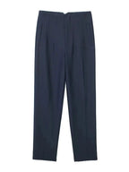 KONDALA Women Light Blue Chic Fashion Office Wear Straight Pants Vintage High Waist Zipper Fly Female Trousers Fashion 2025 Pant - StepByStepNow