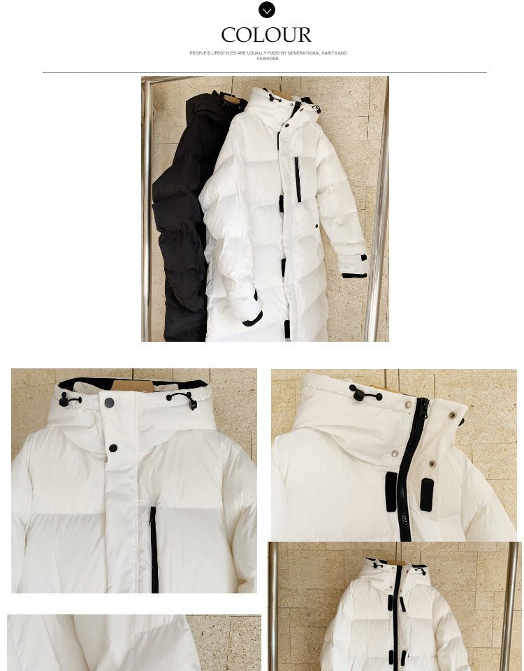 Korean - style Mid - length Over - the - knee Down Cotton - padded Coat - StepByStepNow