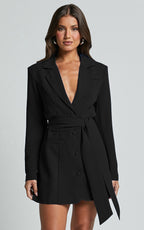 Lace Up Slim Fit Top Long Sleeve Candy Color Mid - length Coat For Women - StepByStepNow