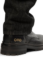 Laceless Leather Combat Boots - StepByStep