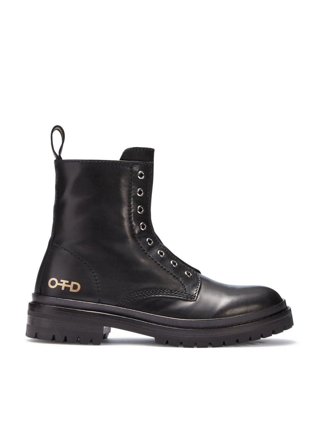 Laceless Leather Combat Boots - StepByStep