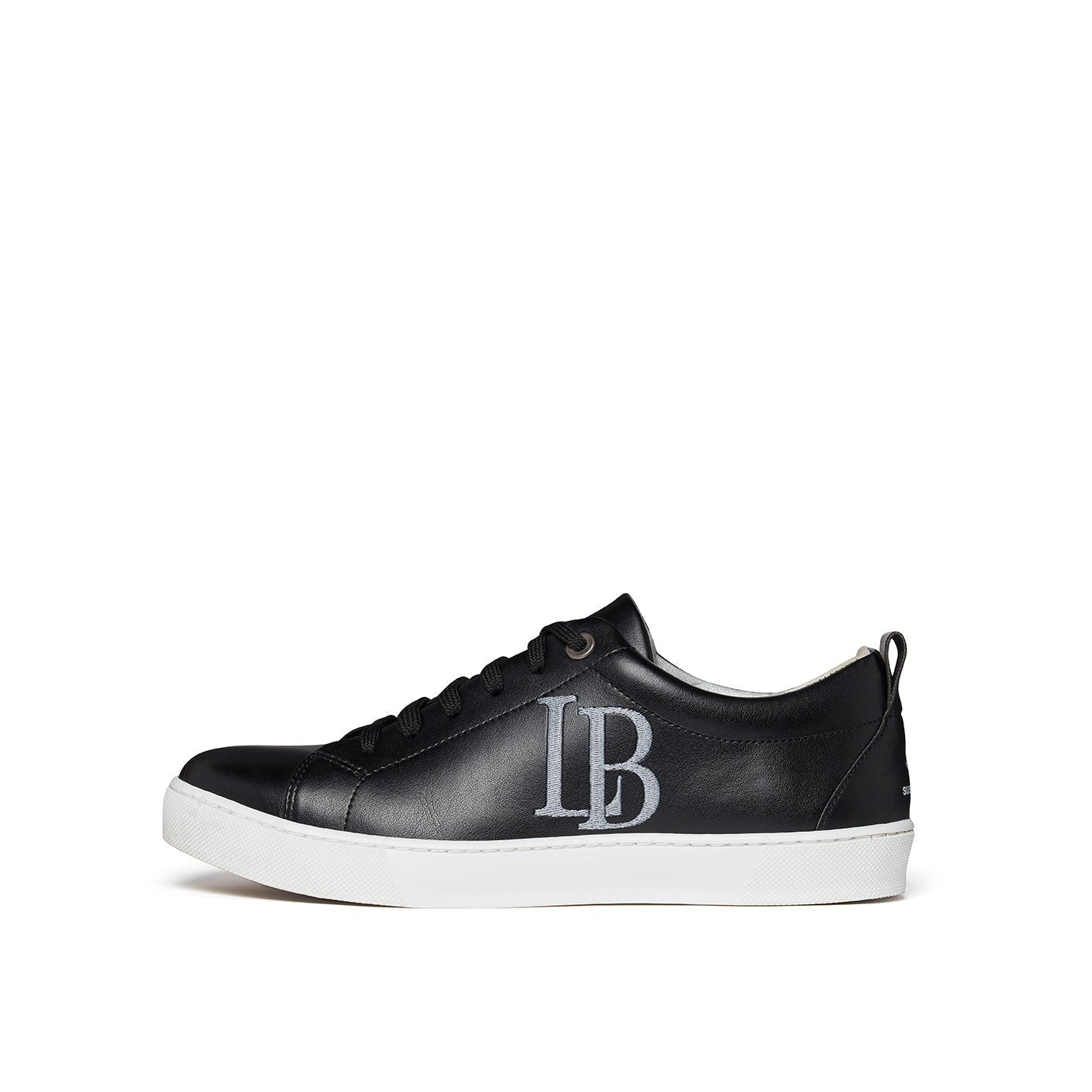 LB Black Apple Leather Sneakers for Women - StepByStep