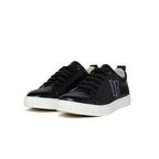 LB Black Apple Leather Sneakers for Women - StepByStep