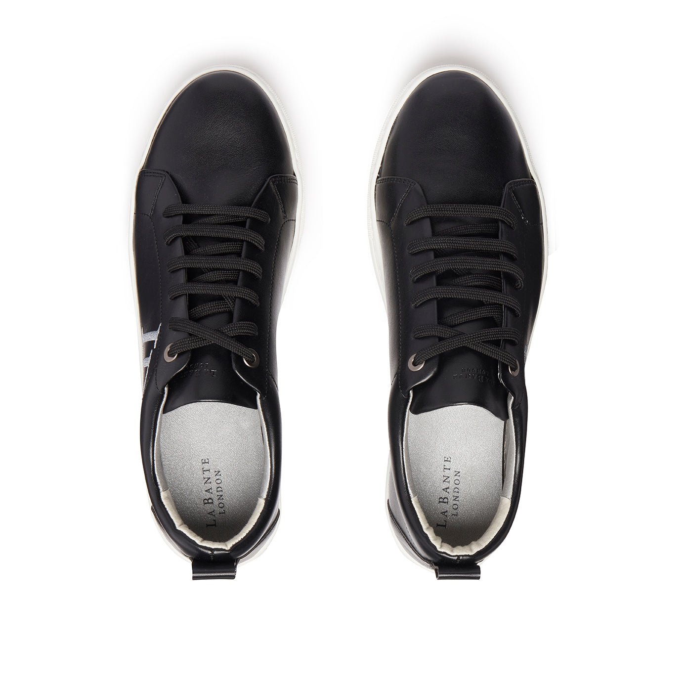 LB Black Apple Leather Sneakers Men - StepByStep