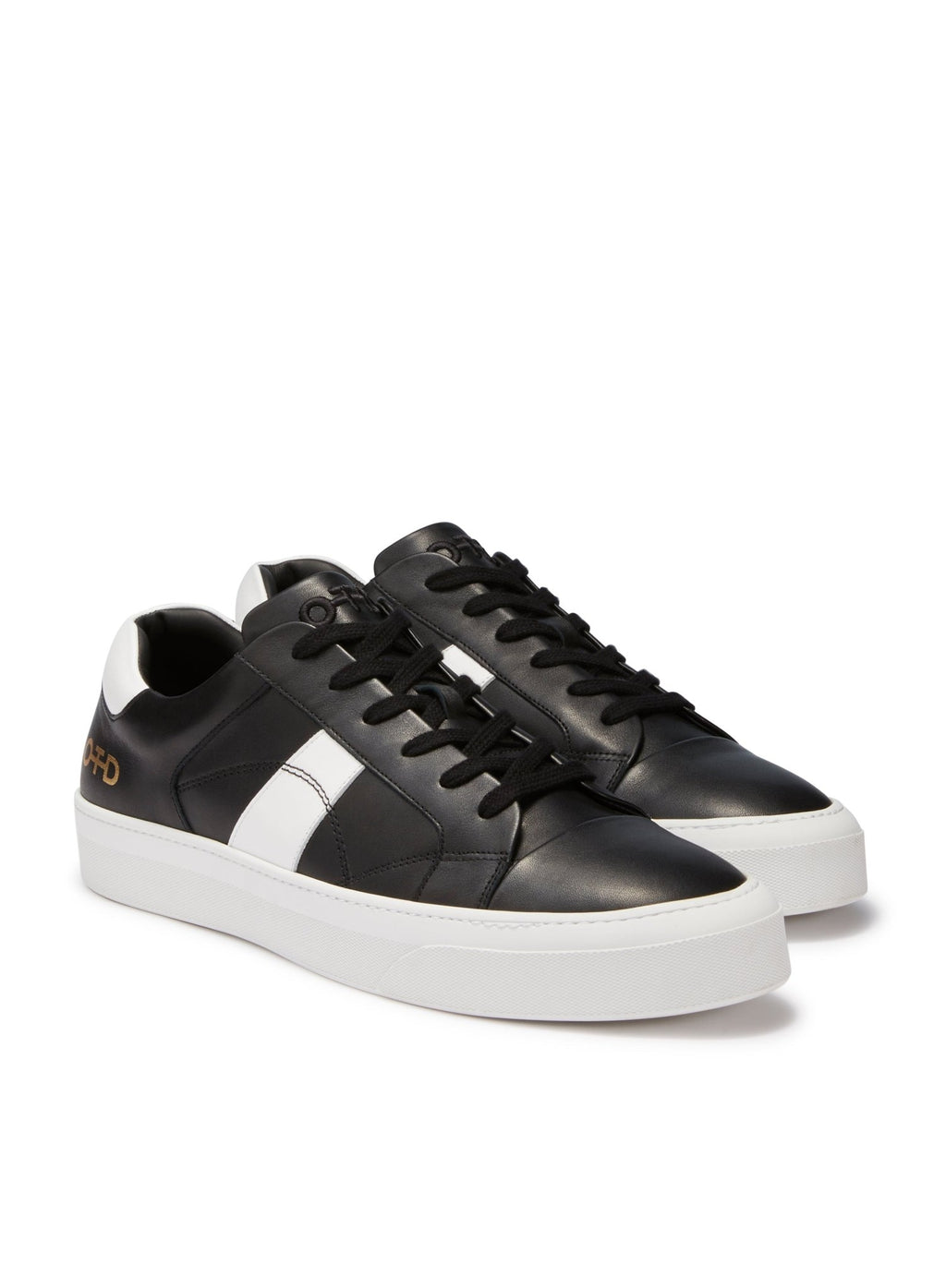Leather Low - Top Sneaker (Black) - StepByStep