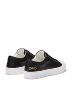 Leather Low - Top Sneaker (Black) - StepByStep