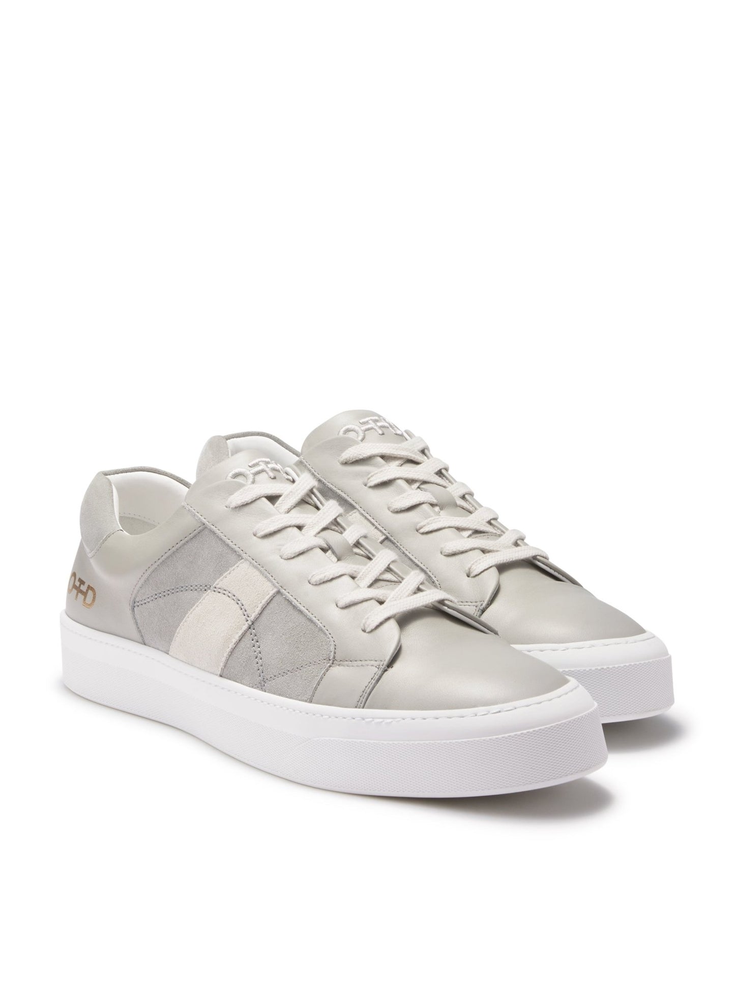 Leather Low - Top Sneaker (Grey) - StepByStep