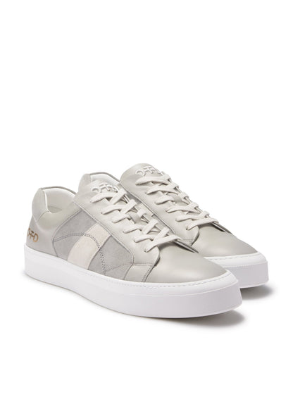 Leather Low - Top Sneaker (Grey) - StepByStep
