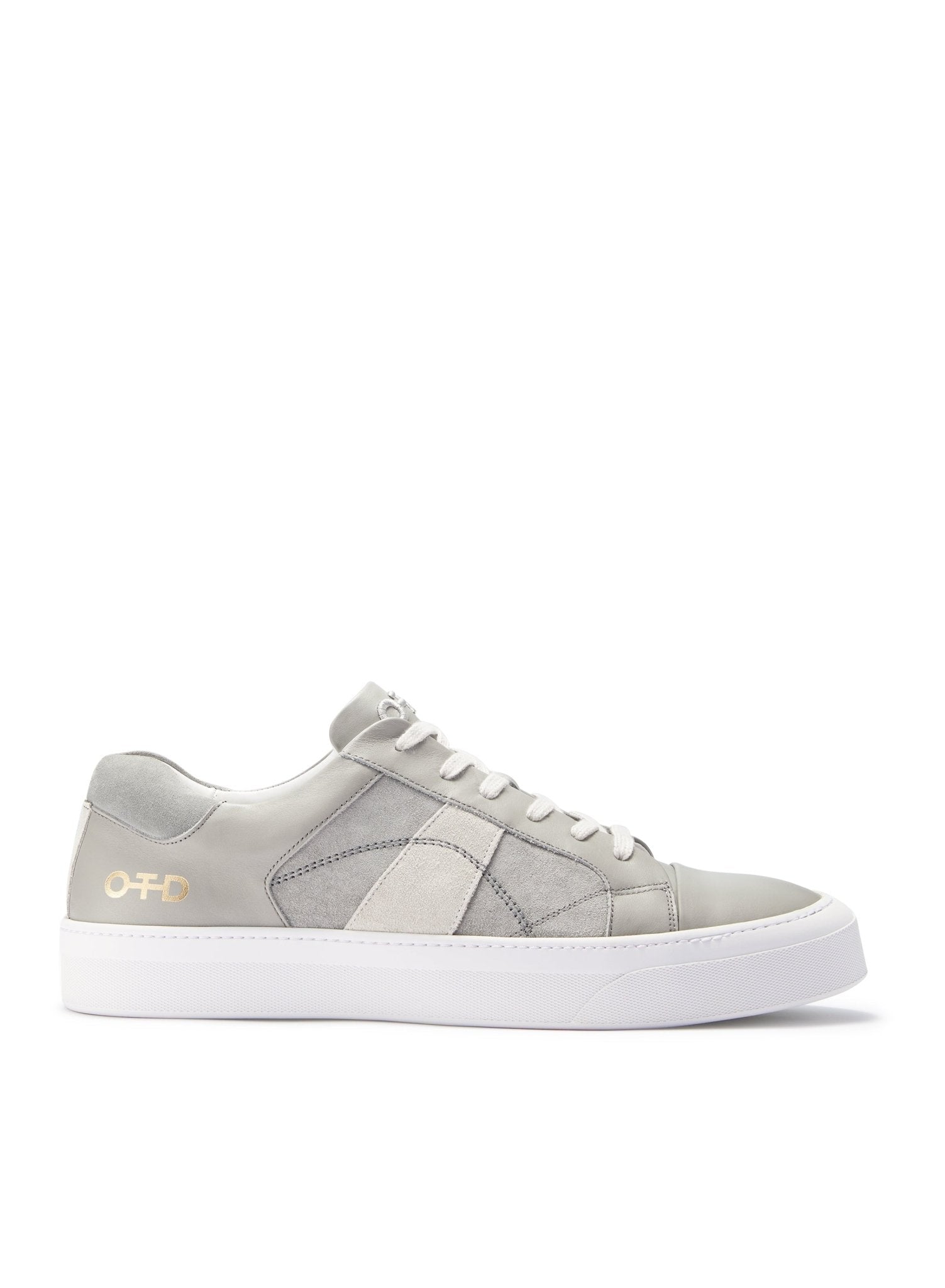 Leather Low - Top Sneaker (Grey) - StepByStep