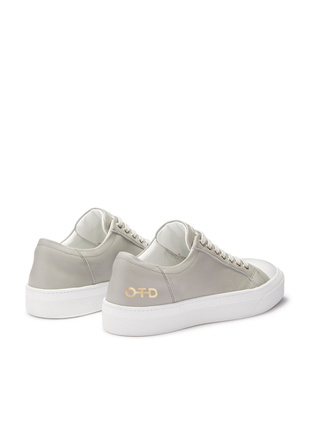 Leather Low - Top Sneaker (Light Grey) - StepByStep