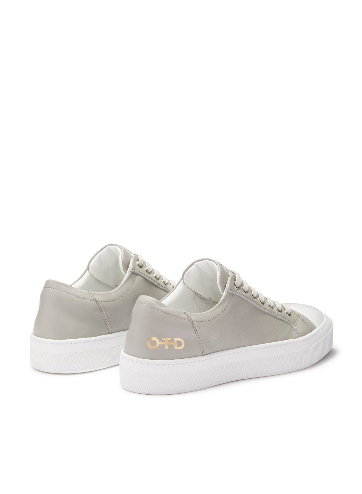 Leather Low - Top Sneaker (Light Grey) - StepByStep