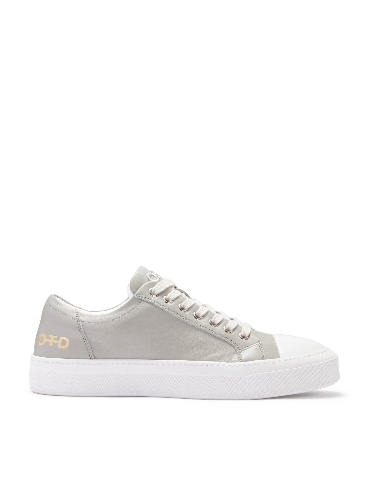 Leather Low - Top Sneaker (Light Grey) - StepByStep