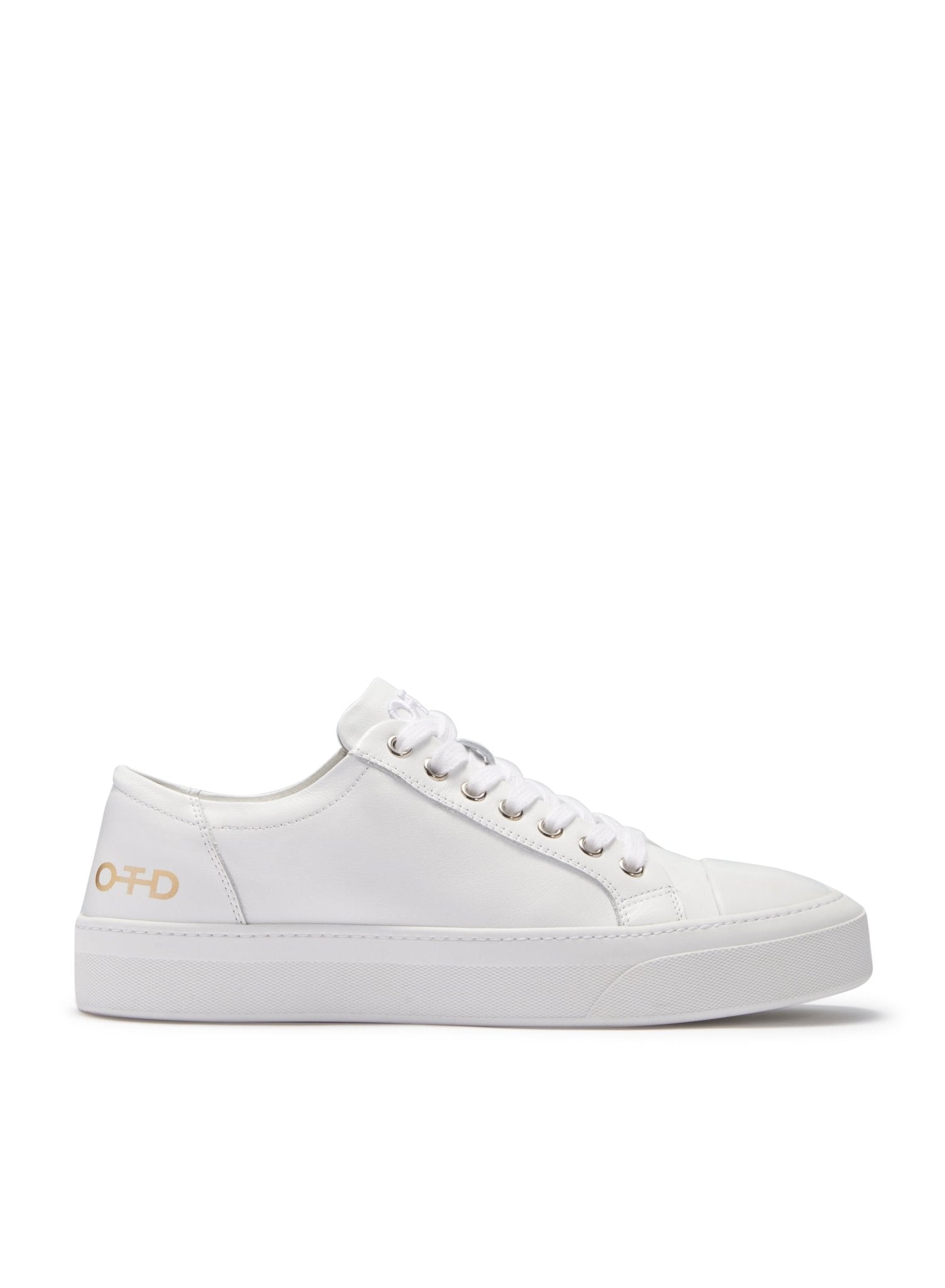 Leather Low - Top Sneaker (White) - StepByStep