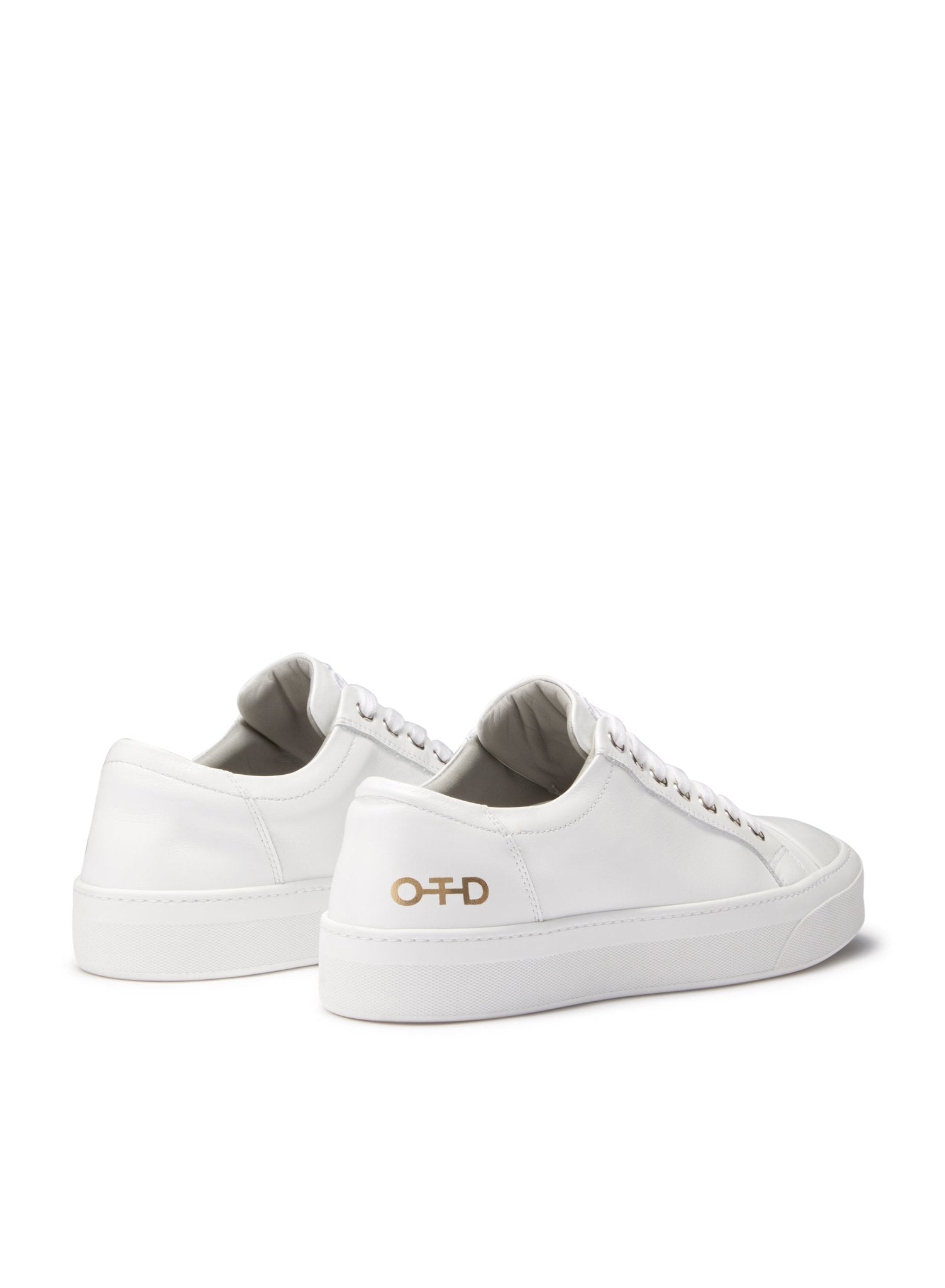 Leather Low - Top Sneaker (White) - StepByStep
