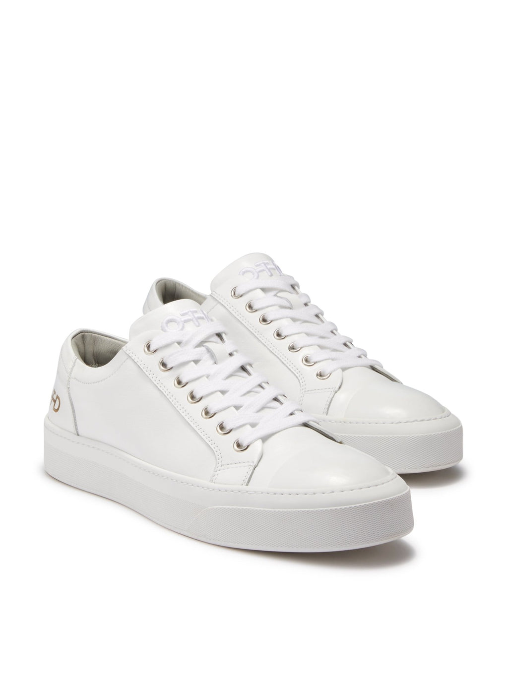 Leather Low - Top Sneaker (White) - StepByStep