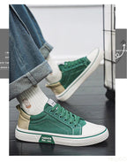 Lightweight breathable Men Shoes New Canvas Shoes Comfortable Plus Size Wear Resistant Fashionable Men Casual Sneakers - StepByStepNow