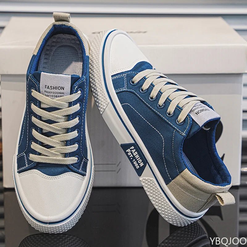 Lightweight breathable Men Shoes New Canvas Shoes Comfortable Plus Size Wear Resistant Fashionable Men Casual Sneakers - StepByStepNow