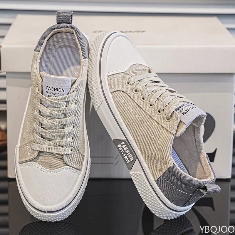 Lightweight breathable Men Shoes New Canvas Shoes Comfortable Plus Size Wear Resistant Fashionable Men Casual Sneakers - StepByStepNow