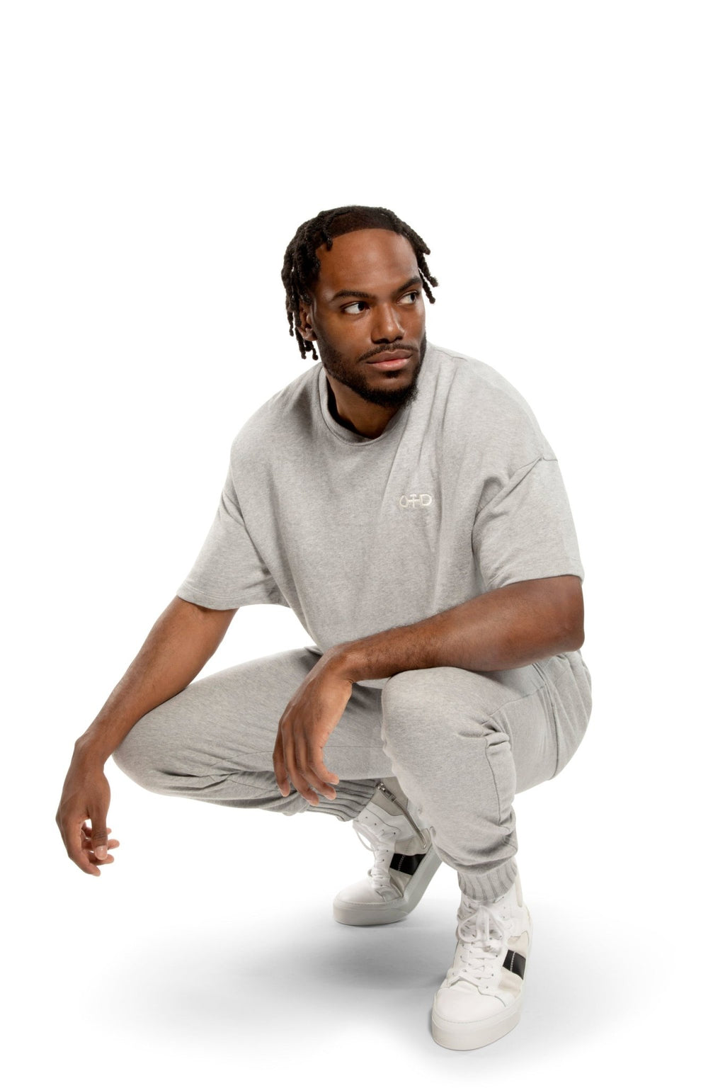 Lightweight French Terry Jogger (Light Grey Heather) - StepByStep