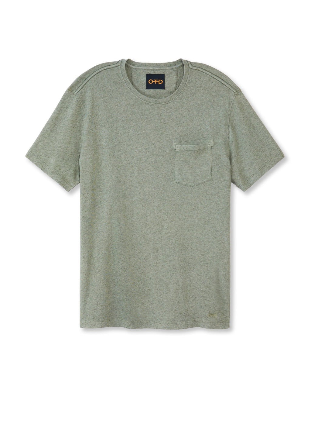 Linen - Blend Pocket Tee (Chalkboard Green) - StepByStep