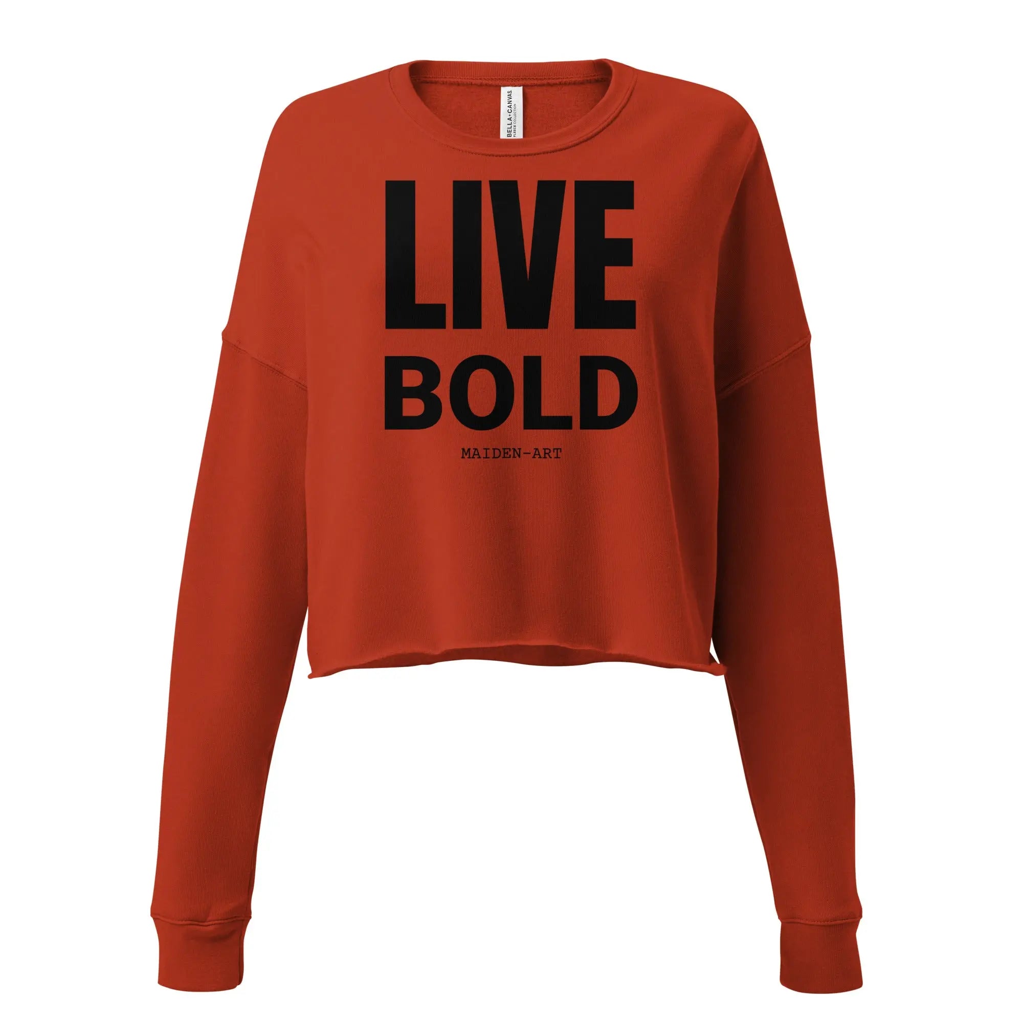 Live Bold Crop Sweatshirt - StepByStep
